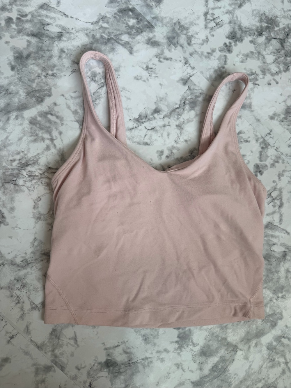lululemon Pink Align Tank / Built-In Bra Athletic Top Size xs